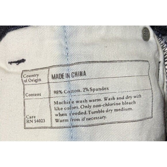 BANANA REPUBLIC Dark Blue Denim STRAIGHT LEG MID-RISE Trouser Jeans 29 X 33 - Picture 4 of 5